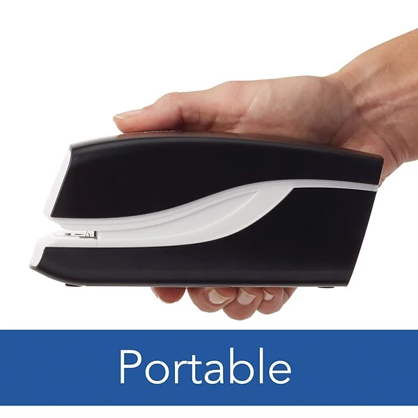 Swingline Breeze Electric Stapler, 20 Sheet Capacity, Black/White (42131) 2 Swingline Breeze Electric Stapler, 20 Sheet Capacity, Black/White (42131) - Image 2