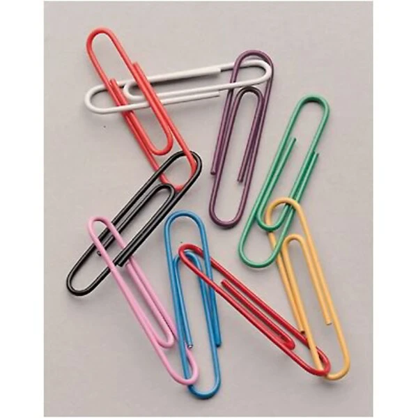 Quill Brand® Jumbo Paper Clips, Assorted Colors, 200/Tub 3 Quill Brand® Jumbo Paper Clips, Assorted Colors, 200/Tub - Image 3