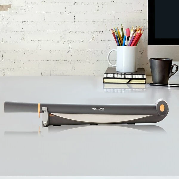 Westcott TrimAir Titanium Wood 12" Guillotine Trimmer, Black/Wood (ACM15106) 4 Westcott TrimAir Titanium Wood 12" Guillotine Trimmer, Black/Wood (ACM15106) - Image 4