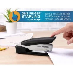 Bostitch InPower® Spring-Powered Desktop Stapler, 28-Sheets, Silver/Black (ACF1110) -Fiskar Shop B340374F B7A8 4973 911B40028D1E34E6 s7