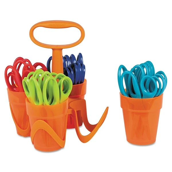 Fiskars® Blunt Tip Kids Scissors Classpack Caddy; 5"(L) 1 Fiskars® Blunt Tip Kids Scissors Classpack Caddy; 5"(L)