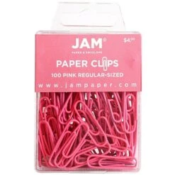 JAM Paper® Vinyl Colored Standard Paper Clips, Small, Pink, 100/Pack (42186872) -Fiskar Shop m002519717 s7