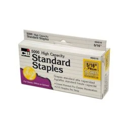 Charles Leonard High Capacity Staples; 5/16", 5000/Box (CHL84516)