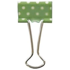 JAM Paper® Colored Fashion Design Binder Clips, Small, 19mm, Green And White Polka Dots Binder Clips, 10/Pack (336128838) -Fiskar Shop m002869916 s7