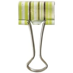JAM Paper® Colored Fashion Design Binder Clips, Small, 19mm, Green And Blue Binder Clips With Stripes, 10/Pack (336128839) -Fiskar Shop m002869921 s7