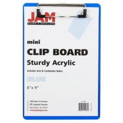 JAM Paper® Small Plastic Clipboards, 6" X 9", Blue, 1/PK (331CPMBU) 4 JAM Paper® Small Plastic Clipboards, 6" X 9", Blue, 1/PK (331CPMBU) -Fiskar Shop m004543407 s7