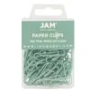 JAM Paper Small Paper Clips, Teal, 3 Packs Of 100 (21832064B)