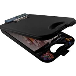 Saunders Polypropylene DeskMate II Storage Clipboard, Legal, Black, 8 1/2" X 12"