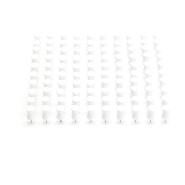 Poppin Push Pins, White, 100/Pack (100420) 2 Poppin Push Pins, White, 100/Pack (100420) - Image 2
