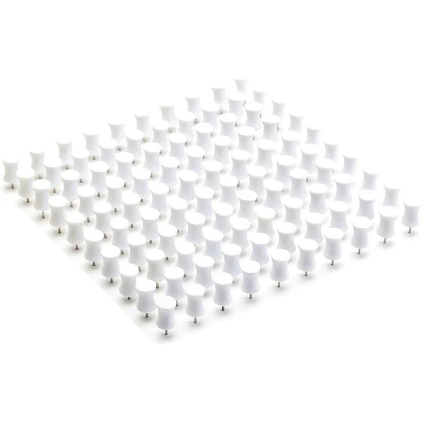 Poppin Push Pins, White, 100/Pack (100420) 1 Poppin Push Pins, White, 100/Pack (100420)