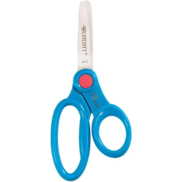 Westcott 5" Stainless Steel Kid's Scissors, Blunt Tip, Assorted Colors (14606) 3 Westcott 5" Stainless Steel Kid's Scissors, Blunt Tip, Assorted Colors (14606) - Image 3