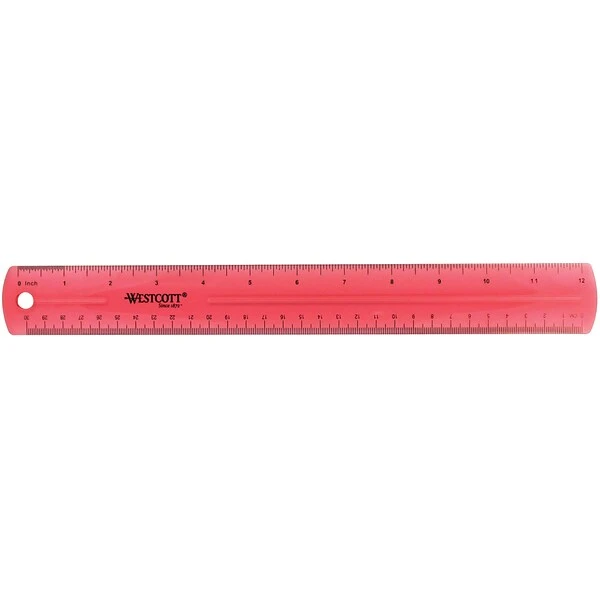 Westcott 12" Standard Ruler (12975) 1 Westcott 12" Standard Ruler (12975)