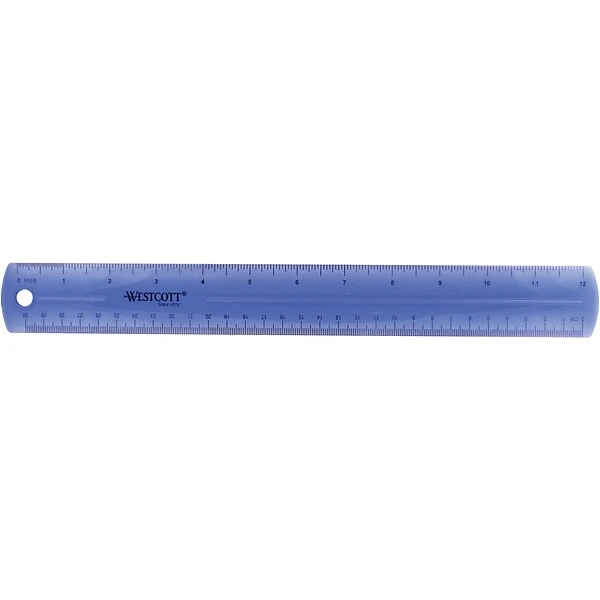 Westcott 12" Standard Ruler (12975) 4 Westcott 12" Standard Ruler (12975) - Image 4
