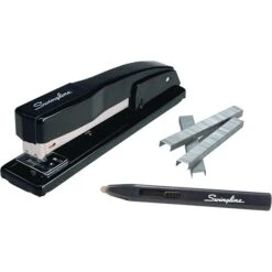 Swingline Commercial Desk Stapler Value Pack (Premium Staples & Staple Remover Included), 20 Sheets, Black (44420)