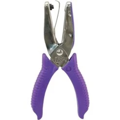 Punchline Medium-Duty 1-Hole Diamond Shape Punch, 15 Sheets/20 Lb., Black/Silver (MCG52300C)