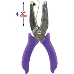 Punchline Medium-Duty 1-Hole Diamond Shape Punch, 15 Sheets/20 Lb., Black/Silver (MCG52300C) -Fiskar Shop s1097122 s7