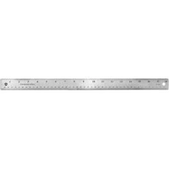 Staples Stainless Steel Ruler With Non Slip Cork Base 18" (51899)