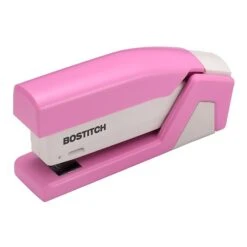 Bostitch InCourage™ Spring-Powered 20 Compact Stapler, Pink/White (PPR1588)