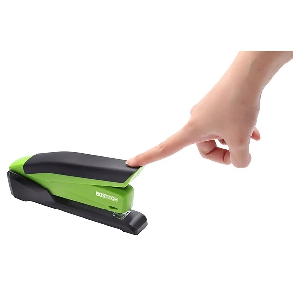 Bostitch InPower™ Spring-Powered Desktop Stapler, 20 Sheet Capacity, Green/Black (1123) 2 Bostitch InPower™ Spring-Powered Desktop Stapler, 20 Sheet Capacity, Green/Black (1123) - Image 2