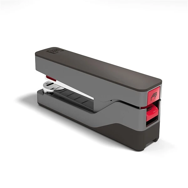TRU RED™ Premium Desktop Stapler, 30-Sheet Capacity, Gray/Red (TR58078) 2 TRU RED™ Premium Desktop Stapler, 30-Sheet Capacity, Gray/Red (TR58078) - Image 2