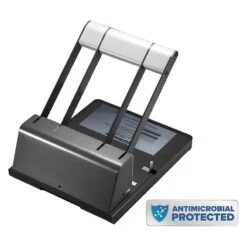 Stanley Bostitch 3-Hole Punch, 160 Sheet Capacity, Black (03200)