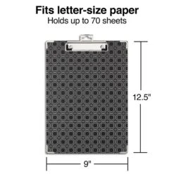 Sustainable Earth Clipboard, Black, 9" X 12 1/2"