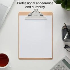 Staples Hardboard Clipboard, Letter, Brown (44290) -Fiskar Shop s1206419 s7