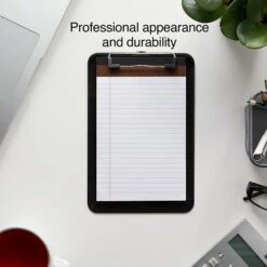 Staples Plastic Clipboards, Letter Size, Black, 6/Pack (23143) -Fiskar Shop s1206499 s7