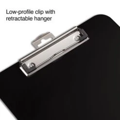 Staples Plastic Clipboards, Letter Size, Black, 6/Pack (23143) -Fiskar Shop s1206500 s7