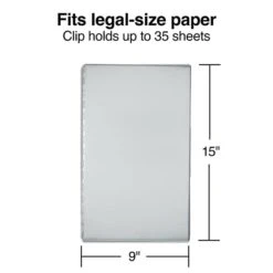 Quill Brand® Aluminum Clipboard, Legal, Silver, 8.5" X 14", 1/PK