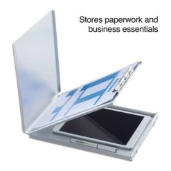 Quill Brand® Aluminum Storage Clipboard, Letter, Silver, 12-3/4" X 9-1/4" X 1-1/8", 1/Pk -Fiskar Shop s1206526 s7