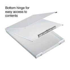Quill Brand® Aluminum Storage Clipboard, Letter, Silver, 12-3/4" X 9-1/4" X 1-1/8", 1/Pk -Fiskar Shop s1206527 s7