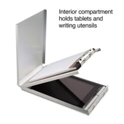 Quill Brand® Aluminum Clipboard, Memo, Silver, 10" X 6-1/4" X 1-1/8", 1/Pk -Fiskar Shop s1206605 s7