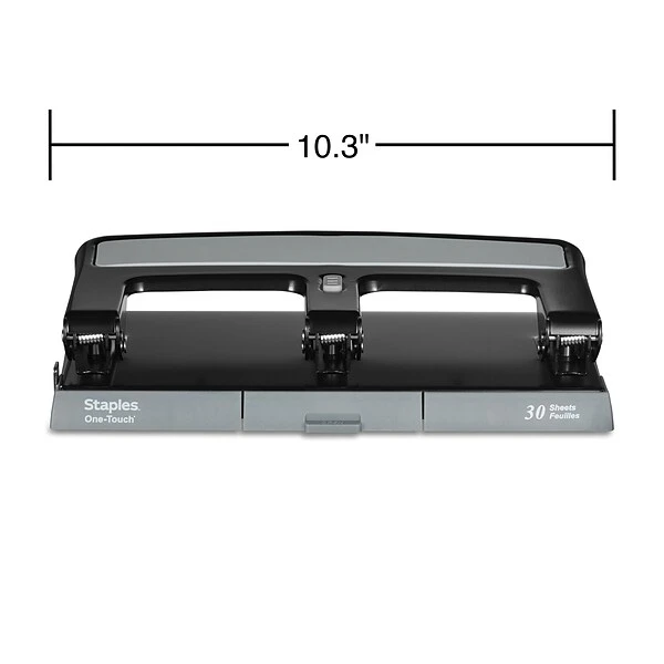 One-Touch® 30-Sheet Heavy-Duty 3-Hole Punch 3 One-Touch® 30-Sheet Heavy-Duty 3-Hole Punch - Image 3
