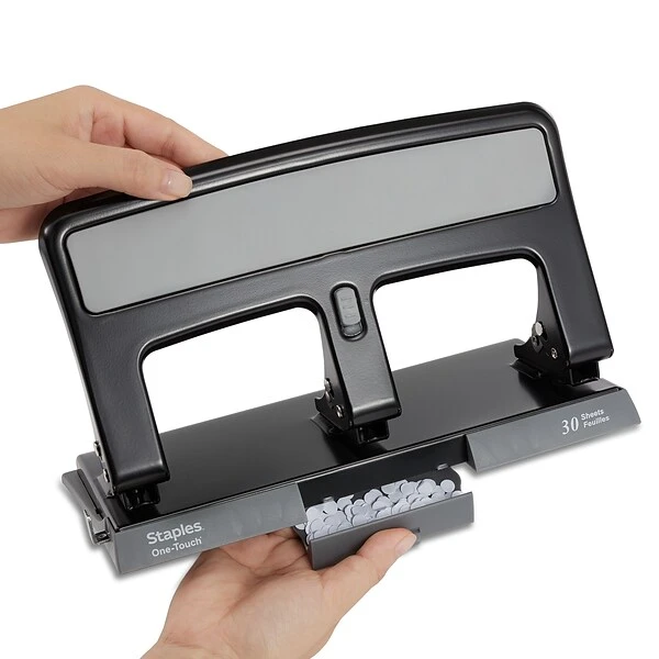 One-Touch® 30-Sheet Heavy-Duty 3-Hole Punch 4 One-Touch® 30-Sheet Heavy-Duty 3-Hole Punch - Image 4