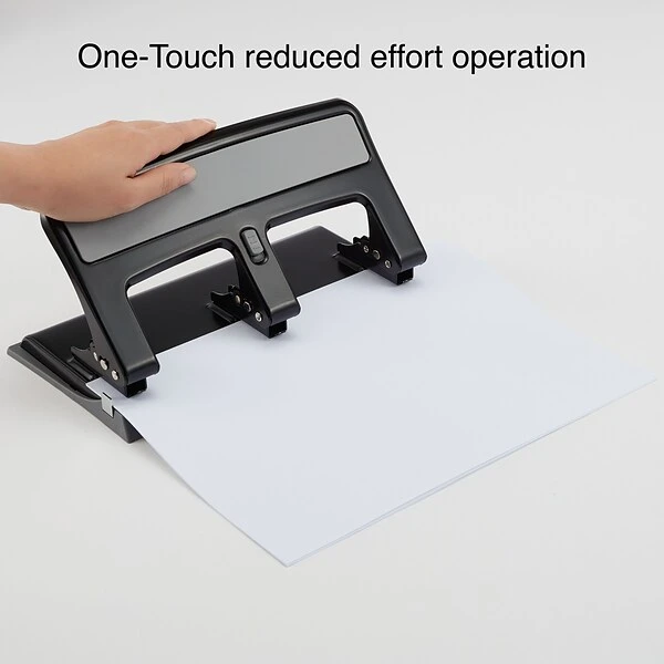 One-Touch® 30-Sheet Heavy-Duty 3-Hole Punch 2 One-Touch® 30-Sheet Heavy-Duty 3-Hole Punch - Image 2