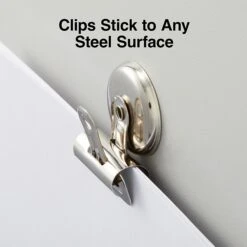 Staples Magnetic Bulldog Clips, 1.25"W, Metallic, 18/Pack (17694) -Fiskar Shop s1225740 s7