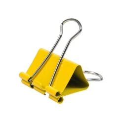 JAM Paper Colored Binder Clips, Medium, 5/8" Capacity, Yellow, 15/Pack (339BCYE) -Fiskar Shop sp100189007 s7