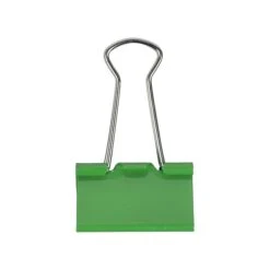 JAM Paper Colored Binder Clips, Medium, 5/8" Capacity, Green, 15/Pack (339BCGR)