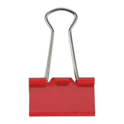 JAM Paper Colored Binder Clips, Medium, 5/8" Capacity, Red, 15/Pack (339BCRE)