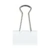 JAM Paper Colorful Binder Clips, Medium, 5/8" Capacity, White, 15/Pack (339BCWH)