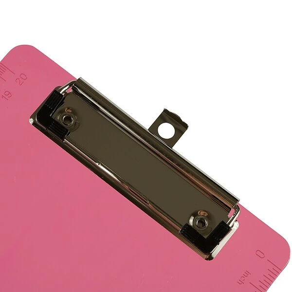 JAM Paper Plastic Clipboard, Memo Size, Pink (331CPMPI) 2 JAM Paper Plastic Clipboard, Memo Size, Pink (331CPMPI) - Image 2