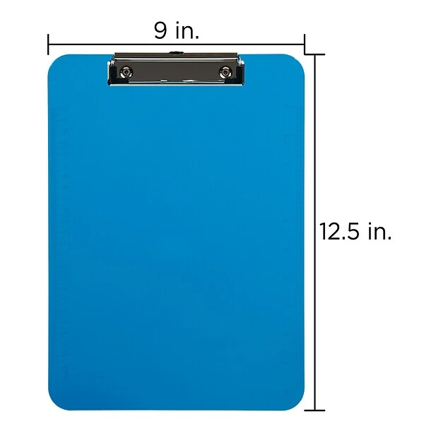 JAM Paper Plastic Clipboard, Letter Size, Blue, 12/Pack (340926882AZ) 3 JAM Paper Plastic Clipboard, Letter Size, Blue, 12/Pack (340926882AZ) - Image 3