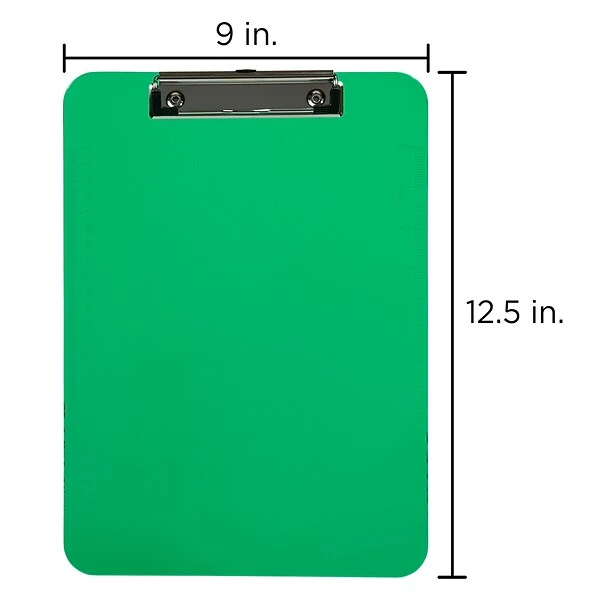 JAM Paper Plastic Clipboard, Letter Size, Green, 2/Pack (340926880GZ) 3 JAM Paper Plastic Clipboard, Letter Size, Green, 2/Pack (340926880GZ) - Image 3