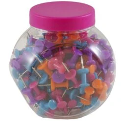 JAM Paper Push Pins, Assorted Colors, 150/Jar, 2 Jars/Pack (22433543a) -Fiskar Shop sp11853432 s7