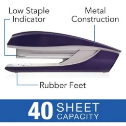 Swingline NeXXt Metal Desktop Stapler, 40-Sheet Capacity, Purple (55657069) 9 Swingline NeXXt Metal Desktop Stapler, 40-Sheet Capacity, Purple (55657069) -Fiskar Shop sp124115978 s7