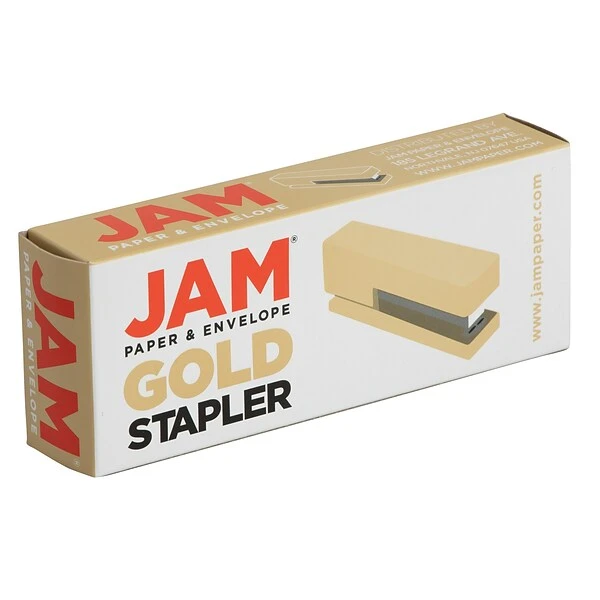 JAM Paper Modern Desktop Stapler, 10 Sheet Capacity, Gold (337GOZ) 4 JAM Paper Modern Desktop Stapler, 10 Sheet Capacity, Gold (337GOZ) - Image 4