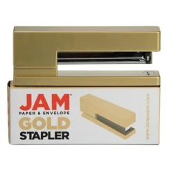 JAM Paper Modern Desktop Stapler, 10 Sheet Capacity, Gold (337GOZ) 6 JAM Paper Modern Desktop Stapler, 10 Sheet Capacity, Gold (337GOZ) -Fiskar Shop sp152889832 s7