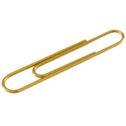 JAM Paper® Colored Jumbo Paper Clips, Large 2 Inch, Gold Paperclips, 2 Packs Of 75 (21832060a) -Fiskar Shop sp22235515 s7