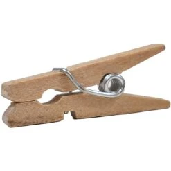 JAM Paper Wood Clip Small Wood Clothespins, Natural Brown, 2 Packs Of 50 (3230717359A) -Fiskar Shop sp29738271 s7